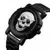 Наручний чоловічий годинник Skmei Skull 9178 Чорний (1077593889)