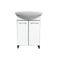 Тумба Mikola-M з умивальником пластикова 2.0 black 55 см Тумба Mikola-M з умивальником пластикова 2.0 black 55 см