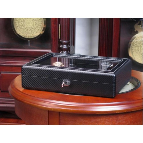 Шкатулка для зберігання годинників Salvadore 18W-KCC 340х260х90 мм Чорний