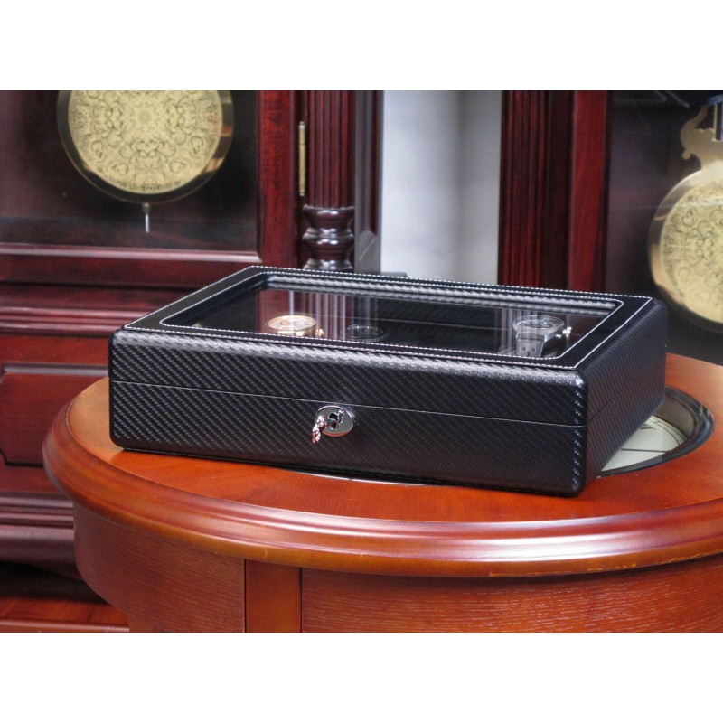 Шкатулка для зберігання годинників Salvadore 18W-KCC 340х260х90 мм Чорний