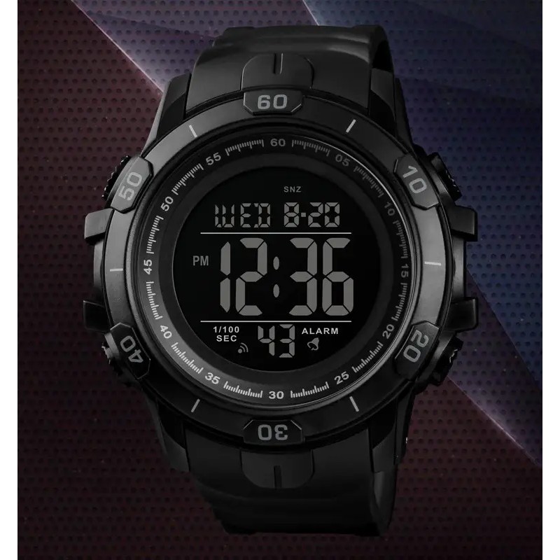 Чоловічий спортивний годинник Skmei 1475 Чорний