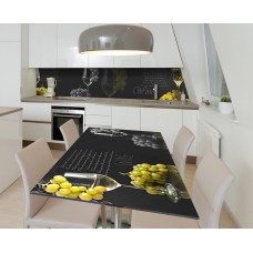 Наклейка 3Д вінілова на стіл Zatarga «Елегантний смак» 650х1200 мм для будинків, квартир, столів, кафе