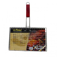 Решітка для гриля з хромованої сталі 34,5х21,5 см A-PLUS 1872 Решітка для гриля з хромованої сталі 34,5х21,5 см A-PLUS 1872