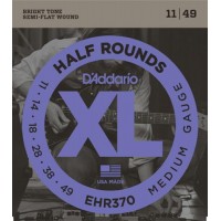 Струни для електрогітари D'Addario EHR370 Half Rounds Medium Electric Guitar Strings 11/49 Струни для електрогітари D'Addario EHR370 Half Rounds Medium Electric Guitar Strings 11/49
