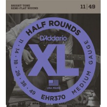Струни для електрогітари D'Addario EHR370 Half Rounds Medium Electric Guitar Strings 11/49