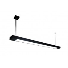 Світильник лінійний підвісний 125 см MSK Electric Office під дві led-лампи G-13 SL-120-2T8 BK