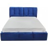 Ліжко BNB Gold Premium 90 х 190 см Simple З додатковою металевою цільнозварною рамою Синій