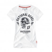 Жіноча футболка Dobermans Aggressive Death Rider M Білий (TSD135WT-M)
