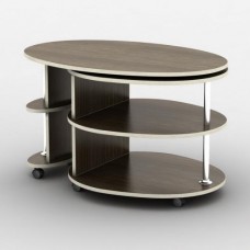 Журнальний столик Тиса Мебель Бюрократ Венге 55x60x90 см