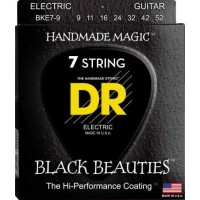 Струни для електрогітари DR BKE7-9 Black Beauties Light K3 Coated Electric Guitar 7 Strings 9/52 Струни для електрогітари DR BKE7-9 Black Beauties Light K3 Coated Electric Guitar 7 Strings 9/52