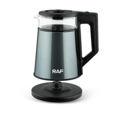 Електрочайник скляний дисковий 1,8 л RAF 7815 2000 Вт Чорний