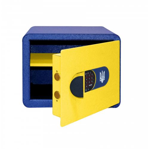 Сейф мебельный Griffon MSR.30.E Yellow-Blue Сейф мебельный Griffon MSR.30.E Yellow-Blue