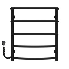 Рушникосушарка електрична Каскад Дуга П5 500х600 Deffi Чорний EF16 (C.KD.60.50.5.E.B.L.5)