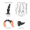 Насадка для страпона Strap-On-Me Dildo Plug Beads Black XXL в інтернет супермаркеті PbayMarket!