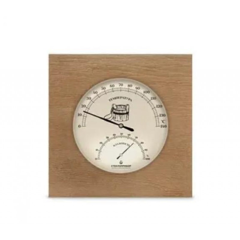Термометр для лазні та сауни липа Стеклоприбор №5 255х135 мм