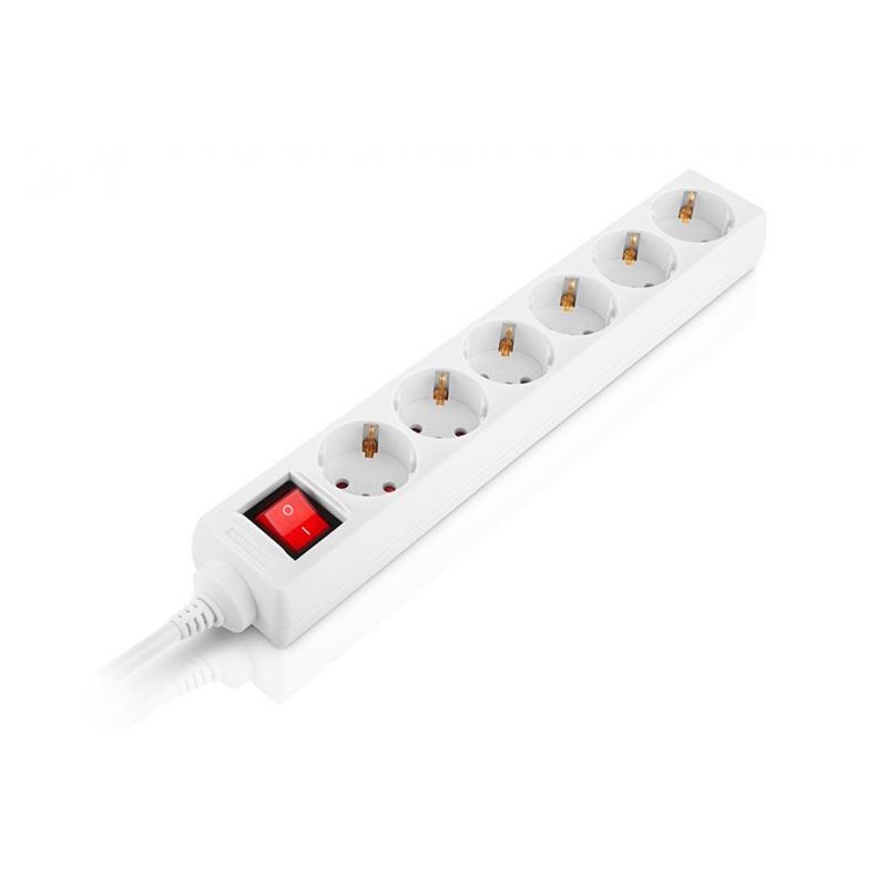 Фільтр живлення Real-el RS-6 Protect M 5м White (EL122300035)