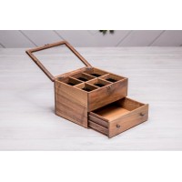 Бокс для зберігання наручних годинників ecoWalnut 14.9х20.8х18 см Бокс для зберігання наручних годинників ecoWalnut 14.9х20.8х18 см