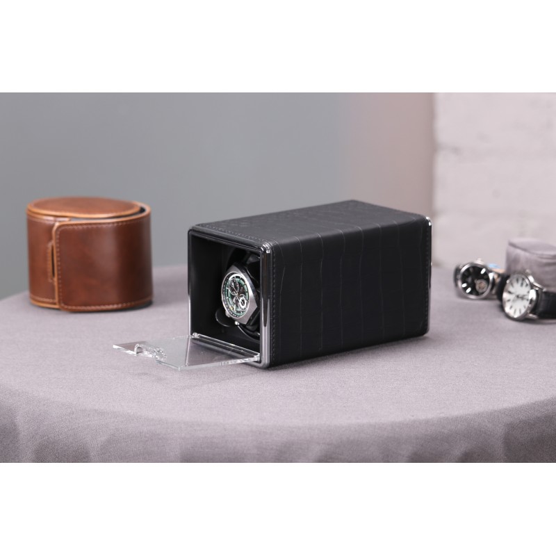 Шкатулка Salvadore для підзаводу 1 годинника JA/CROC/1301/BCL 10х10х17 см Чорний