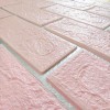 Стінова панель самоклеюча Sticker Wall Рожева 3D NEW CULTURAL WALL 70*70см*4мм PINK+SILVER (D) SW-00001501