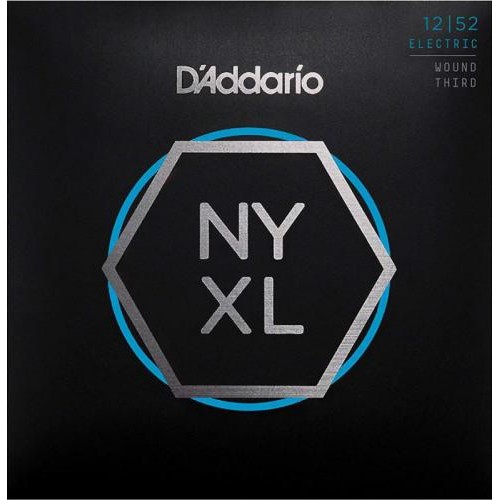 Струни для електрогітари D'Addario NYXL1252W Nickel Wound Light Electric Guitar Strings Wound 3rd 12/52 Струни для електрогітари D'Addario NYXL1252W Nickel Wound Light Electric Guitar Strings Wound 3rd 12/52