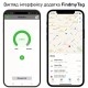 Міні GPS трекер - bluetooth маячок у вигляді брелока з автономною роботою до 1 року FindmyTag, чорний