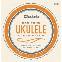 Струни для укулеле D'Addario EJ65B Clear Nylon Baritone Ukulele Strings 28/35 Струни для укулеле D'Addario EJ65B Clear Nylon Baritone Ukulele Strings 28/35