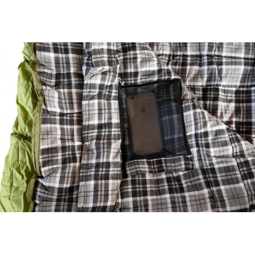 Спальний мішок Tramp Sherwood Regular ковдра правий 220/80 Dark-Olive/Grey (UTRS-054R-R)