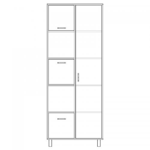 Шафа-Пенал Тиса Мебель ШС-813 Дуб сонома 205x35x80 см Шафа-Пенал Тиса Мебель ШС-813 Дуб сонома 205x35x80 см