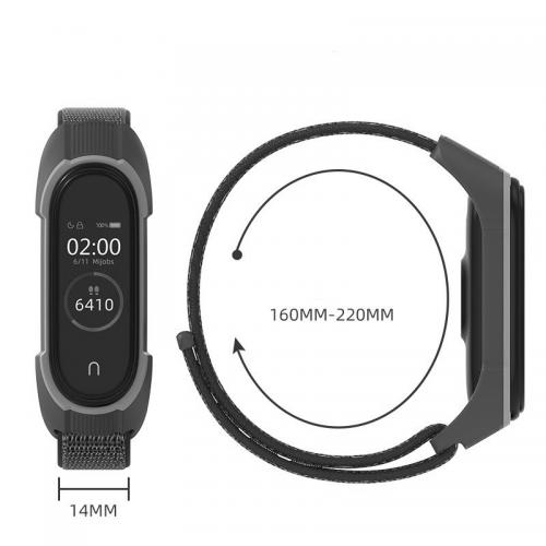 Ремінець Colored Nylon Strap для Xiaomi Mi Band 3 / 4 / 5 / 6 Grey Yellow Ремінець Colored Nylon Strap для Xiaomi Mi Band 3 / 4 / 5 / 6 Grey Yellow