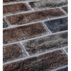 Самоклеюча декоративна 3D панель цегла 3D Loft коричневий клінкер 700x700x5мм (414)