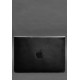 Шкіряний чохол-конверт на магнітах для MacBook 16 дюйм Чорний BlankNote