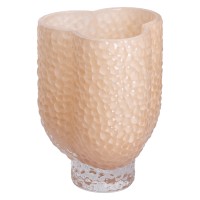 Ваза декоративна скляна Flower Season Elisey 18 см Бежевий (HP-10-29)