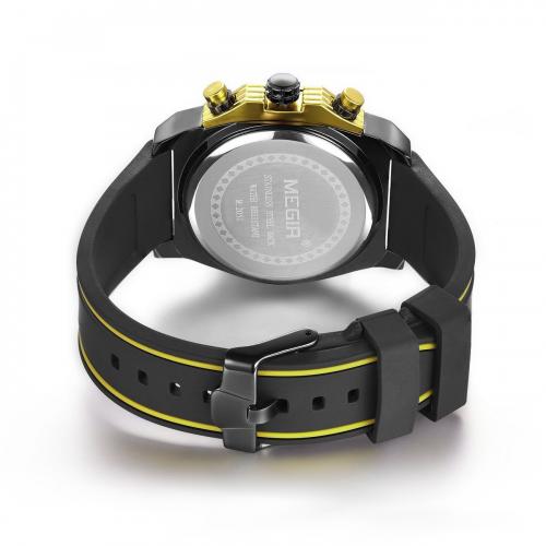 Годинник Megir Black Yellow Black MG2051 (MN2051G-BK-1-N13) Годинник Megir Black Yellow Black MG2051 (MN2051G-BK-1-N13)