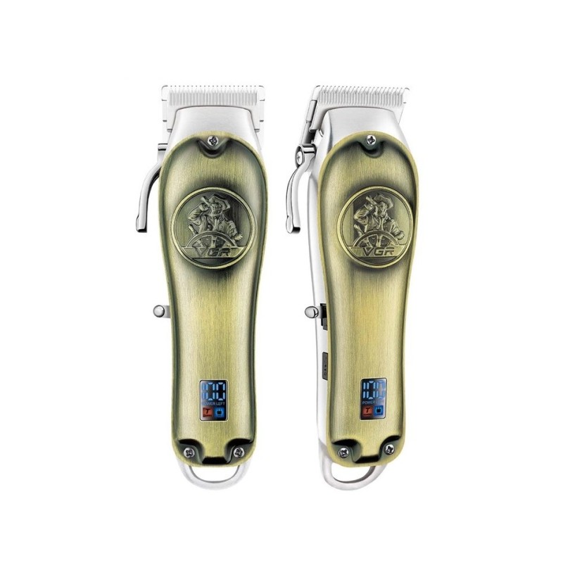 Машинка для стрижки волосся VGR V-658 Salon series акумуляторна бездротова Bronze