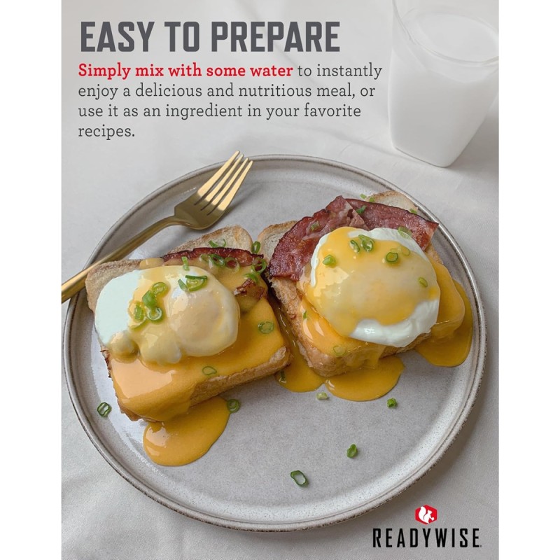 Сублімовані яйця (яєчний порошок) тривалого зберігання до 10 років, 144 порції Readywise RW05-516