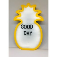 Нічний світильник Ананас Light up message board з посланням Жовтий (uq124108)