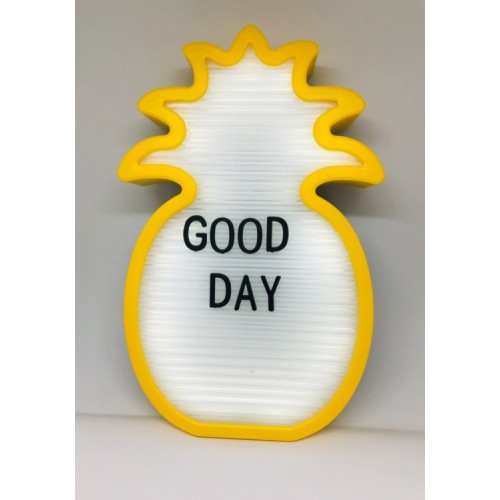 Нічний світильник Ананас Light up message board з посланням Жовтий (uq124108)