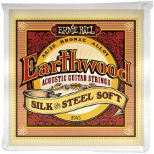 Струни для акустичної гітари Ernie Ball 2045 Earthwood 80/20 Bronze Silk Steel Soft Acoustic Guitar Strings 11/52