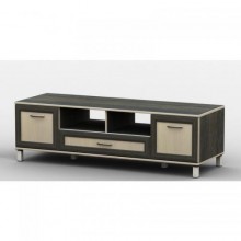 Тумба під телевізор Тиса Мебель ТВ-211 Венге Дуб молочний 44x45x180 см