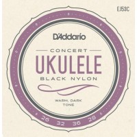 Струни для укулеле D'Addario EJ53C Black Nylon Concert Ukulele Strings 26/28 Струни для укулеле D'Addario EJ53C Black Nylon Concert Ukulele Strings 26/28
