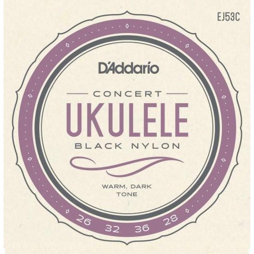 Струни для укулеле D'Addario EJ53C Black Nylon Concert Ukulele Strings 26/28 Струни для укулеле D'Addario EJ53C Black Nylon Concert Ukulele Strings 26/28