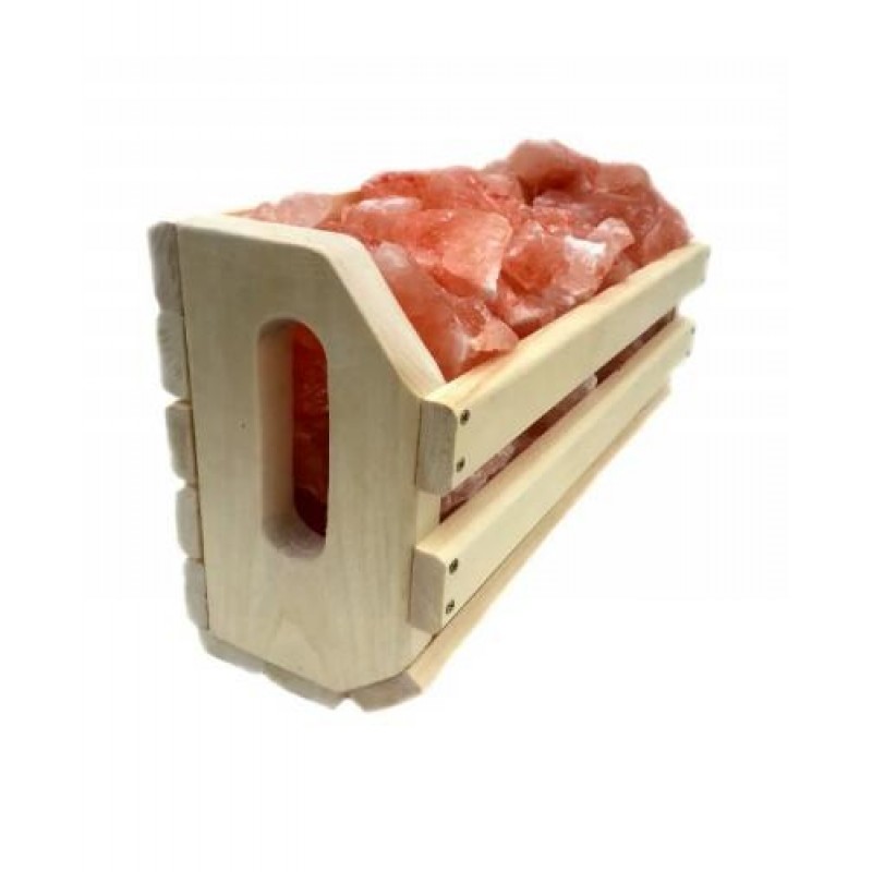 Гімалайська рожева сіль для лазні та сауни PRO Полиця 10 кг 39х18х11 см