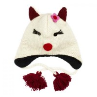 Шапка з вушками дитяча Kathmandu Animals Hello Kitty Оно size Білий (23037)