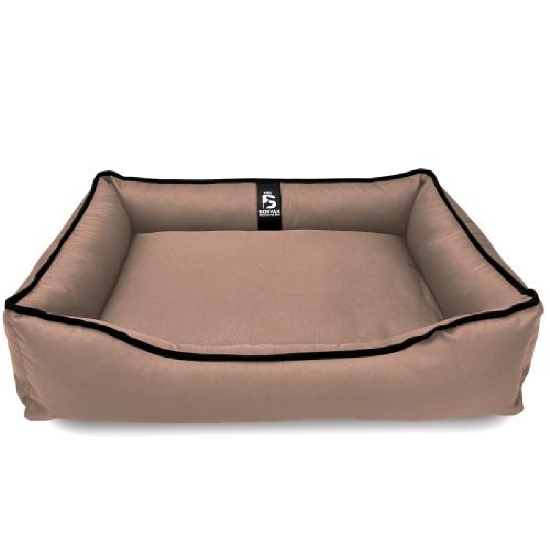 Лежак ліжко для собак та котів EGO Bosyak Waterproof M 75х65 Кава з молоком (спальне місце для собак та котів)