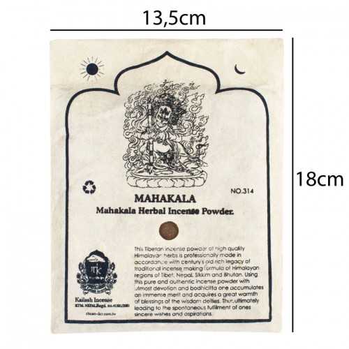 Пахощі Kailash Incense Тибетські порошкові Санг Mahakala 100 гр 18x13,5см (26820) в інтернет супермаркеті PbayMarket!