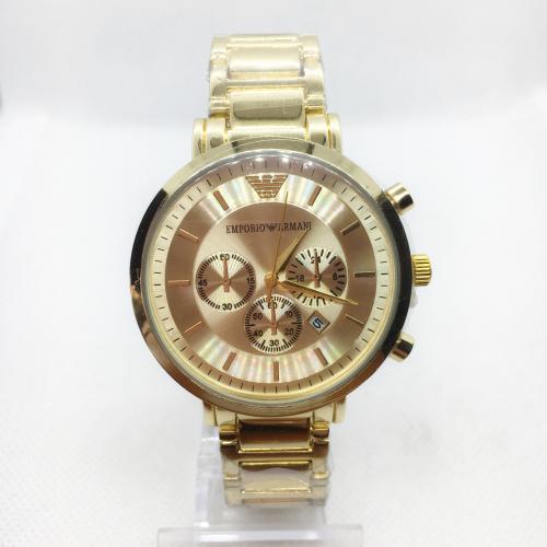 Наручний годинник чоловічий No Brand Emporio Armani Золотистий (IBW375Y)