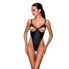 Боді з екошкіри Celine Body black L/XL — Passion: з доступом, відкритий в інтернет супермаркеті PbayMarket!