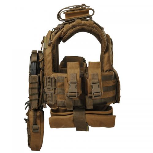 Плитоноска тактична зі швидким скиданням з підсумками No Brand Warmor Gen.3 Pro Max One Size Койот (2396567748) Плитоноска тактична зі швидким скиданням з підсумками No Brand Warmor Gen.3 Pro Max One Size Койот (2396567748)