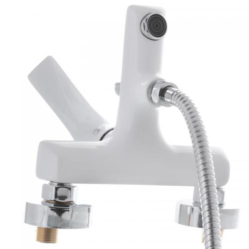 Змішувач для ванни з коротким виливом Mixxus Premium Eva 009 Euro Білий (MI5811) Змішувач для ванни з коротким виливом Mixxus Premium Eva 009 Euro Білий (MI5811)