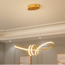 Світлодіодна люстра No Brand Атмосфера PJ815 75 см Золотистий